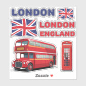 London England stickers シール (シート)