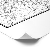 London England Street Map ポスター (角)