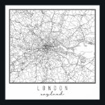 London England Street Map ポスター<br><div class="desc">London England Street Map</div>