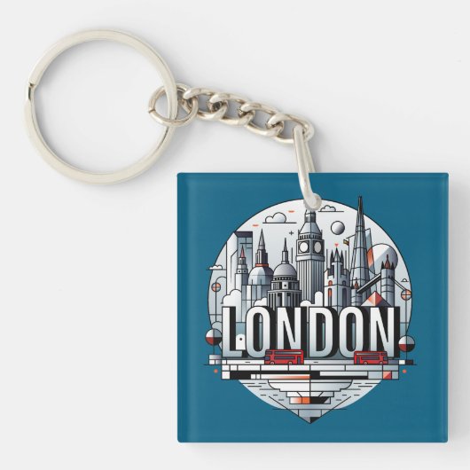 London England United Kingdom キーホルダー (正面)