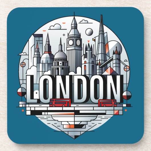 London England United Kingdom コースター (正面)