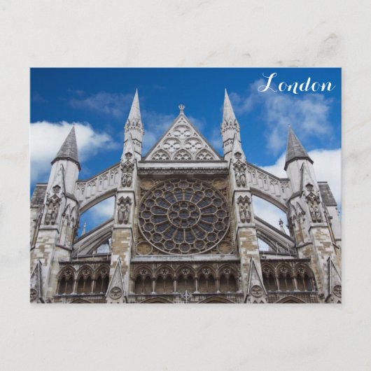 London England Westminster Abbey写真 ポストカード (正面)