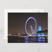 London Eye at Nightはがき ポストカード (正面/裏面)