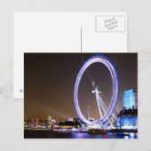 London Eye at Nightはがき ポストカード (正面/裏面)