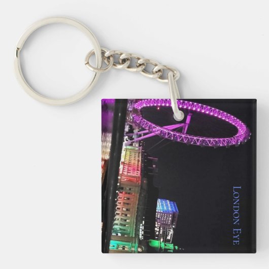London Eye at Night Acrylic Keychain キーホルダー (正面)