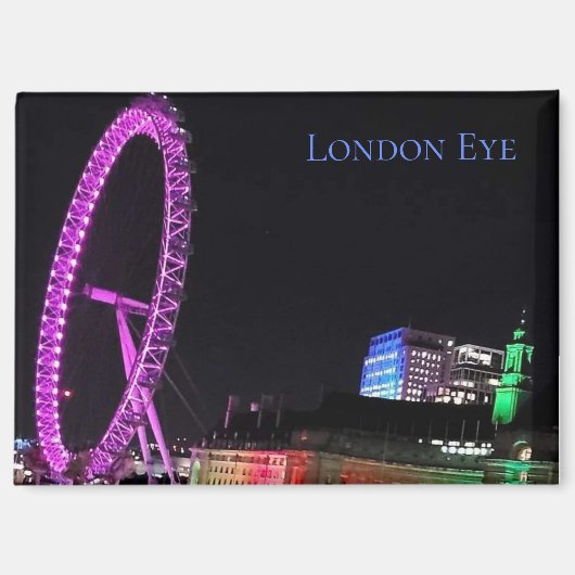 London Eye at Night Magnet マグネット (正面)