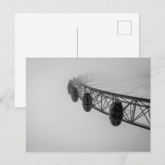 London Eye in Thick Fog ポストカード (正面/裏面)