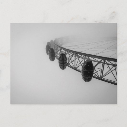 London Eye in Thick Fog ポストカード (正面)