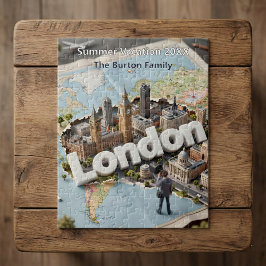 London Family Vacation 3D Travel Trip Souvenir  ジグソーパズル