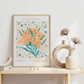 London Flower Market Botanical ポスター
