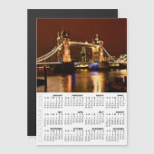 London Fridge Calendar 2026, Tower Bridge at Night (正面/裏面)