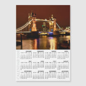London Fridge Calendar 2026, Tower Bridge at Night (正面)