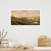 London from Greenwich Hill, c.1680 (キャンバス上の油) ポスター (キッチン)