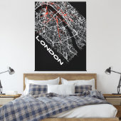 London Gallery Art キャンバスプリント (インサイチュ (寝室))