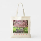 London Greenwich Park cherry blossom view tote bag トートバッグ (裏面)