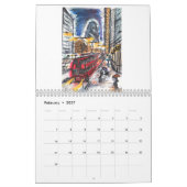 London in Water color 2021カレンダー カレンダー (2月 2027)