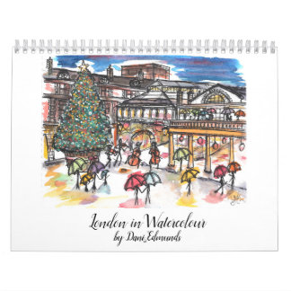 London in Water color 2021カレンダー カレンダー