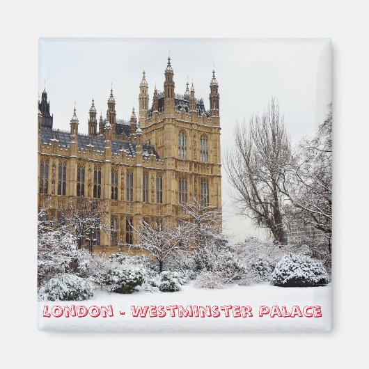 London in Winter, Westminster (冷蔵庫用マグネット) マグネット (正面)