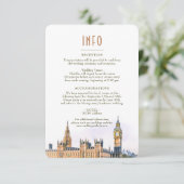 London Insert INFO詳細England 結婚's 招待状 (スタンド正面)