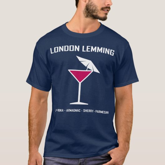 London Lemming Cocktail Johnny English Movie famil Tシャツ (正面)