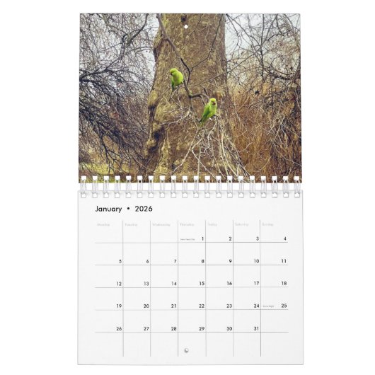 London Life 2026  カレンダー (1月 2026)