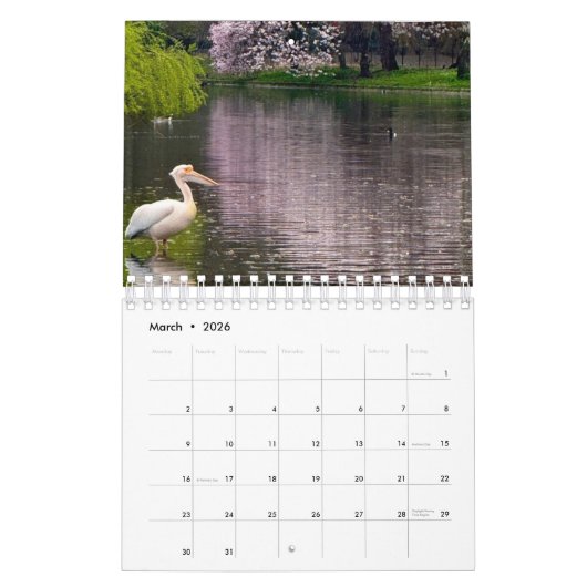 London Life 2026  カレンダー (3月 2026)