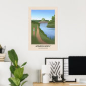 London Loop Long Distance Path Travel Poster ポスター (ホームオフィス)