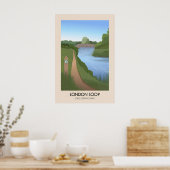 London Loop Long Distance Path Travel Poster ポスター (キッチン)