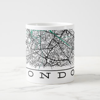 London Map Mug ジャンボコーヒーマグカップ