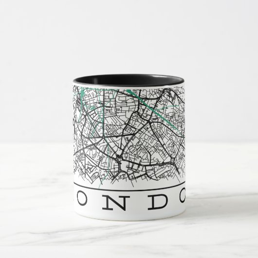 London Map Mug マグカップ (中央)