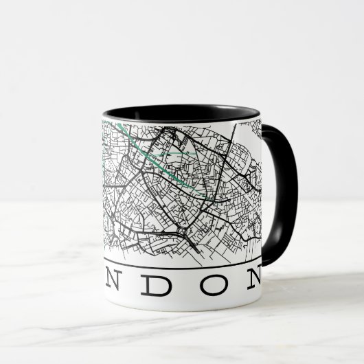 London Map Mug マグカップ (正面右)