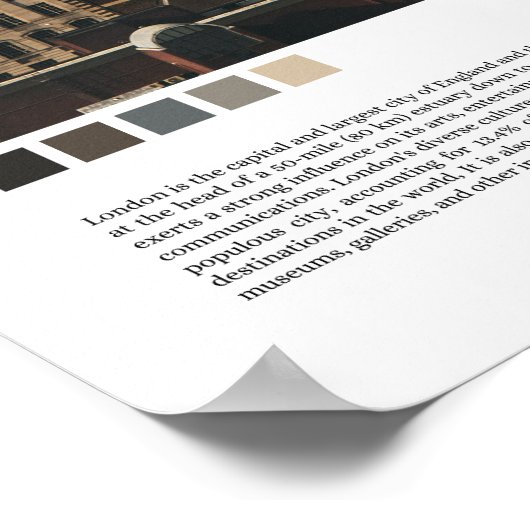 London Minimalist Wall Art ポスター (角)