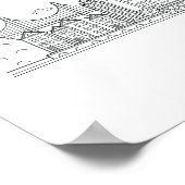 London New York Paris San Francisco Skylineポスター ポスター (角)