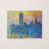 London Parliament in Winter by Claude Monet ジグソーパズル (横)