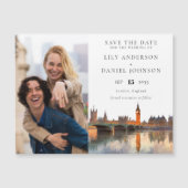 London Photo Wedding Save The Date マグネット招待状 (正面)