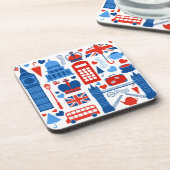 London Pop Icons Hard plastic coaster コースター (左側)