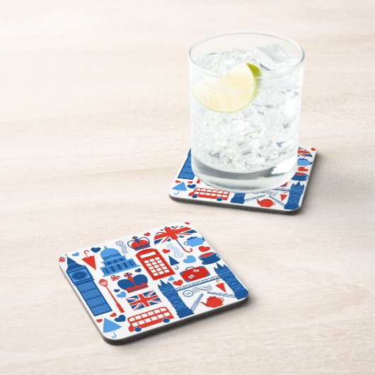 London Pop Icons Hard plastic coaster コースター (右側)