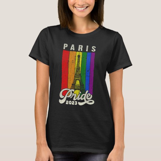 London Pride 2023 Big Ben LGBT Pride Flag Tシャツ (正面)