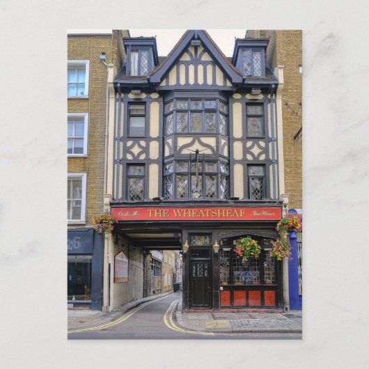 London Pub, Fitzrovia, London UKポストカード ポストカード (正面)