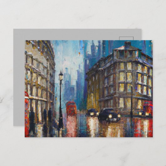 London Rain ポストカード (正面/裏面)