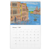 London Red Bus Calendar 2025 カレンダー (2月 2027)