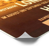 LONDON REISEN HAMBURG SUD蒸気船ヴィンテージ旅行 ポスター (角)