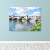London Richmond Bridgeビューキャンバス印刷 キャンバスプリント (インサイチュ (ウッドフロア))