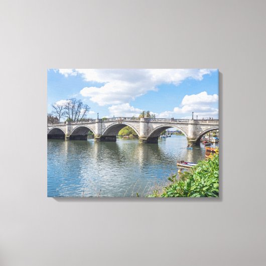 London Richmond Bridgeビューキャンバス印刷 キャンバスプリント (正面)