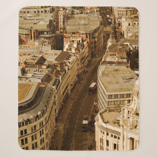 London rooftop view panorama with urban architectu シェルパブランケット (正面)