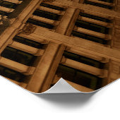London rooftop view panorama with urban architectu ポスター (角)