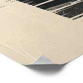 London Silhouette, Tower Bridge Sunset Reflections ポスター (角)