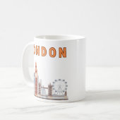London Skyline Mug コーヒーマグカップ (正面左)