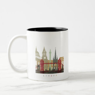 London skyline poster ツートーンマグカップ