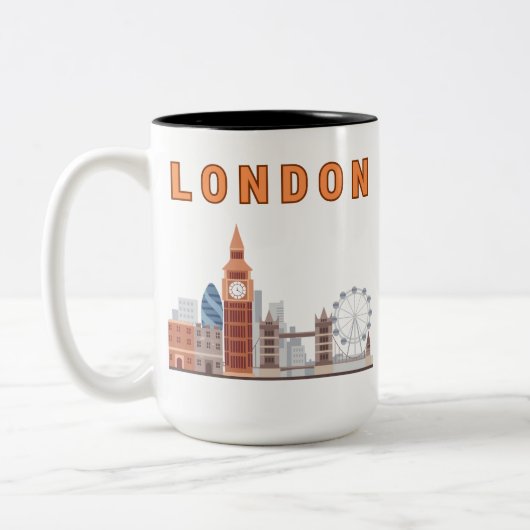 London Skyline Two Tone 15 oz. Mug ツートーンマグカップ (左)